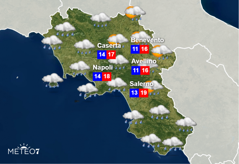 Meteo Campania Allerta Meteo Gialla Per Marted E Mercoled