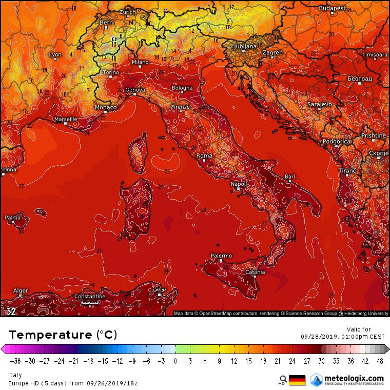 Meteo Italia Stabile Con Temperature Sopra Media Più Variabile Al