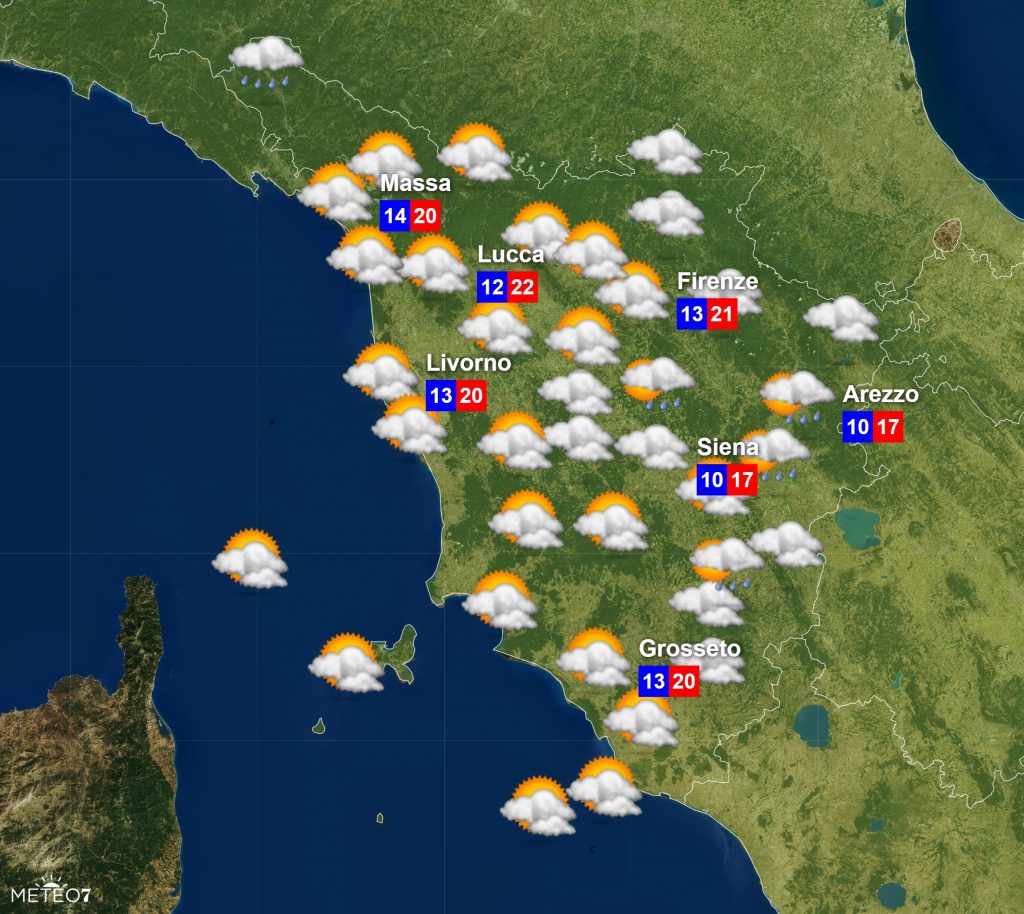 METEO Toscana: ECCO Le Previsioni Per Venerdì 1 Novembre 2019 - Meteo7