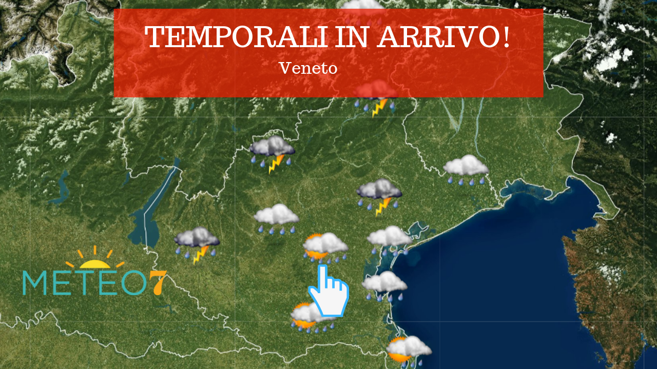 METEO Veneto: TEMPORALI Diffusi Localmente INTENSI! Ecco I Dettagli ...