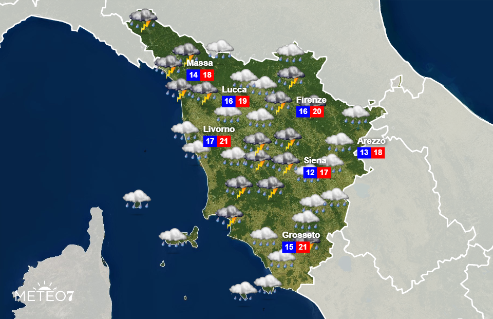 Meteo Toscana 3 Novembre 2019