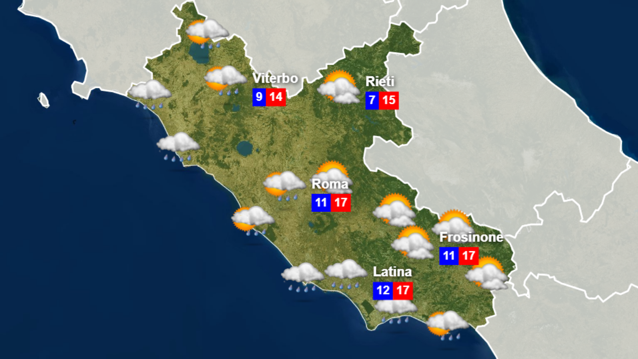 METEO Lazio: Previsioni Per Lunedì 11 Novembre, ALLERTA METEO Gialla ...