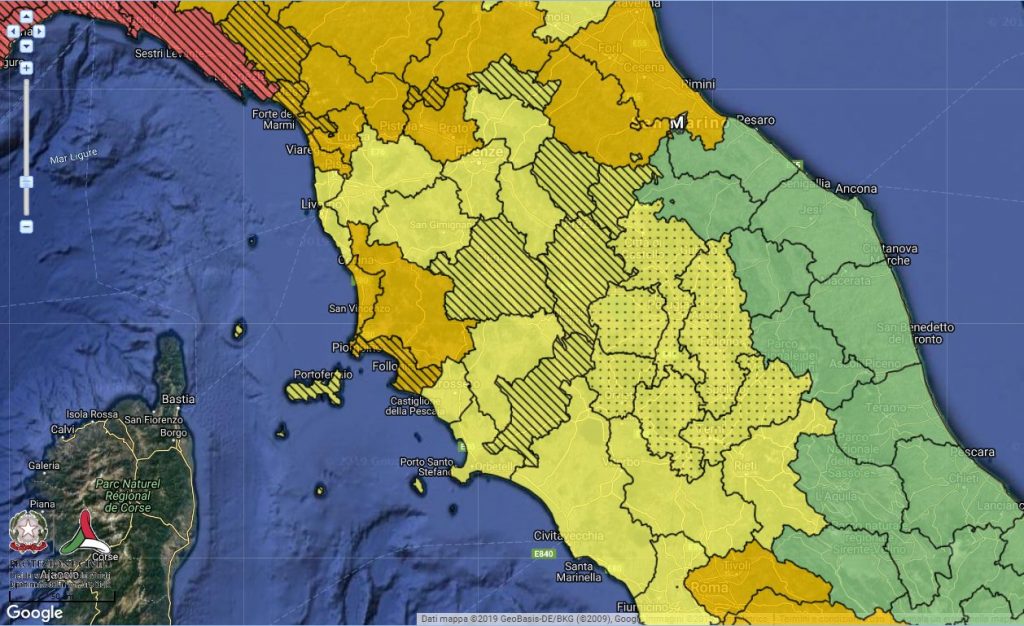 METEO Toscana: ALLERTA METEO ARANCIONE Per Sabato 21 Dicembre 2019 ...