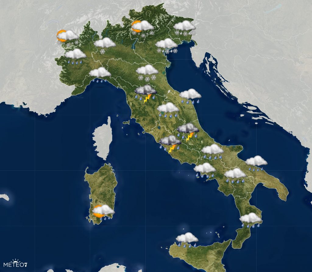 METEO Italia: NEVE In PIANURA Su QUESTE Zone Per Giovedì 12 Dicembre ...