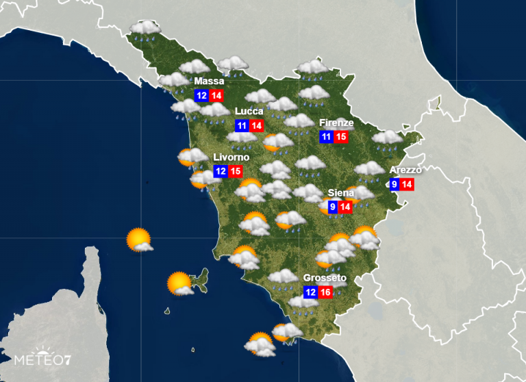 METEO Toscana: PREVISIONI Per Sabato 01 E Domenica 02 Febbraio - Meteo7